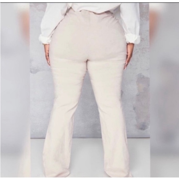 RIBBED BODYSUIT | HIGH WAISTED KHAKIS & EARRING’S BUNDLE DEAL - Picture 7 of 11